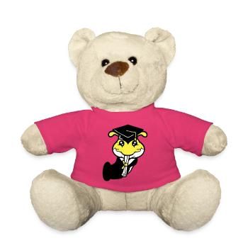 Trou Chenille Certificat de fin d'études secondaires Diplôme d'études secondaires obtenu - Nounours - rose - Devant