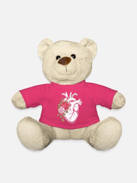 Blumenherz Anatomieillustration - Teddy - Pink