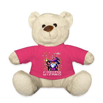 Zauberer-Pixel-Code - Teddy - Pink - Vorne