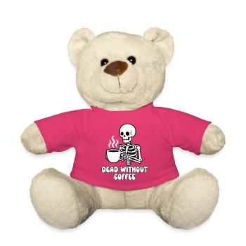 Squelette de café mort - Nounours - rose - Devant