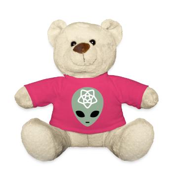 Geometric Alien Mindscape - Teddy Bear - pink - Front