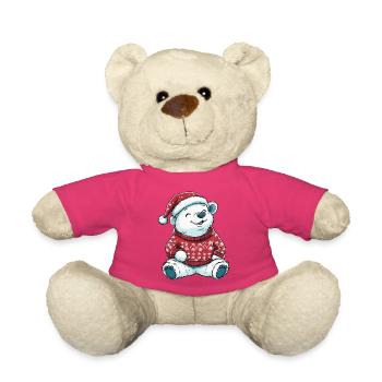 Noël de l’ours polaire - Nounours - rose - Devant
