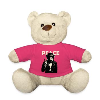 Friedlicher Rebellenaffe - Teddy - Pink - Vorne
