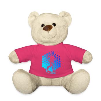 Running motif for real lovers - Teddy Bear - pink - Front