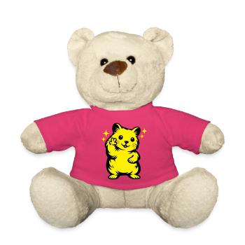 Hamster Cartoon - Teddy Bear - pink - Front