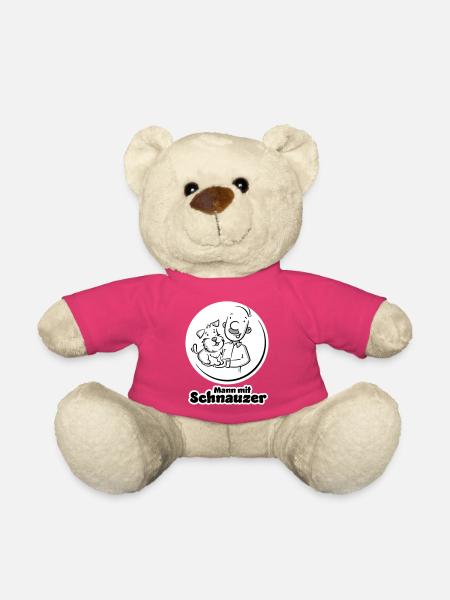 Mann mit Schnauzer (Oberlippenbart) - Teddy - Pink