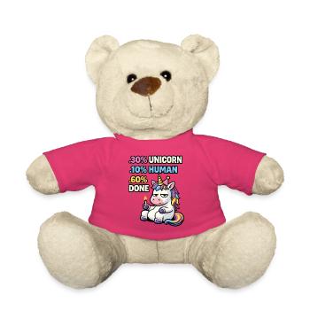 Mème d’anniversaire de l’épuisement de la licorne - Nounours - rose - Devant