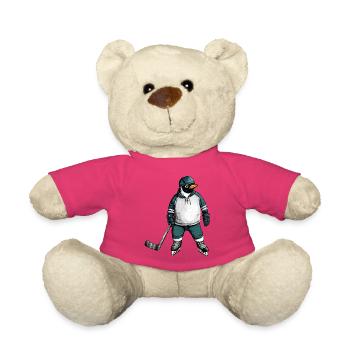 Eishockey Pinguin - Teddy - Pink - Vorne