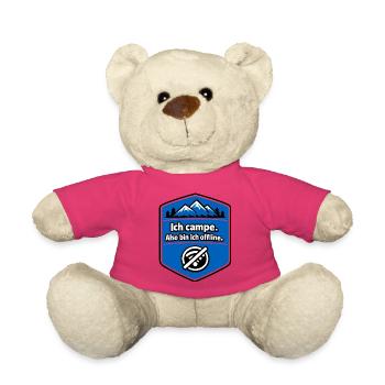 Camping - Je suis hors ligne - Nounours - rose - Devant