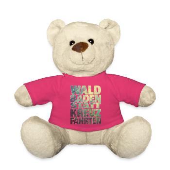 Waldbaden statt Kreuzfahrten - Teddy - Pink - Vorne