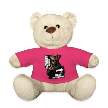 Weniger reden mehr verschwinden - Teddy - Pink - Vorne