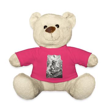 DJ Dog Rocking the Party - Teddy Bear - pink - Front