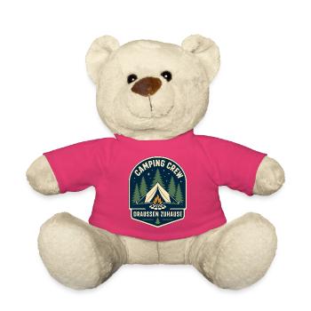 Camping Crew Draußen Zuhause - Teddy - Pink - Vorne