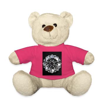 Mandala géométrique diamant - Nounours - rose - Devant