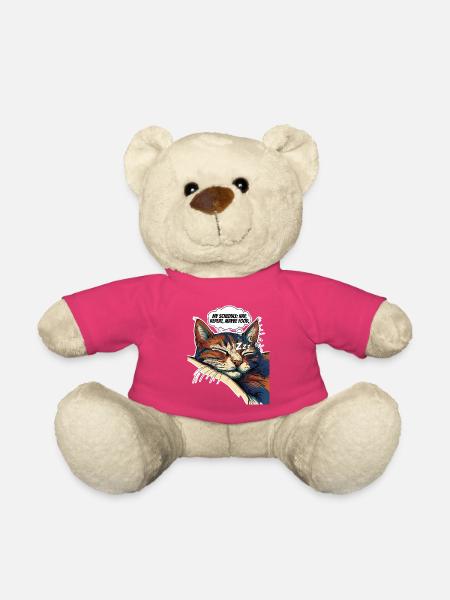 Katzentraum: Nickerchen machen und planen - Teddy - Pink