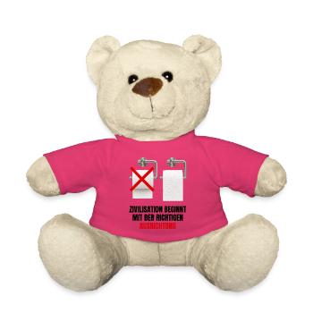 Zivilisation beginnt mit der richtigen Ausrichtung - Teddy - Pink - Vorne