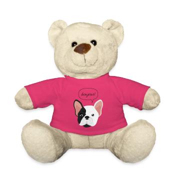 Français Bulldog Bonjour - Nounours - rose - Devant