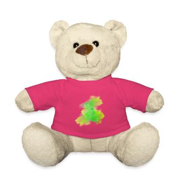 splash bunt farbe muster aufdruck comic style - Teddy - Pink - Vorne