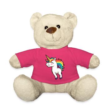 Einhorn-Stolz Kinder | LGBTQ | Gay Pride | Niedlich - Teddy - Pink - Vorne