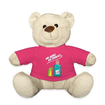 Pas de bras, pas de biscuits, drôle de dinosaure - Nounours - rose - Devant