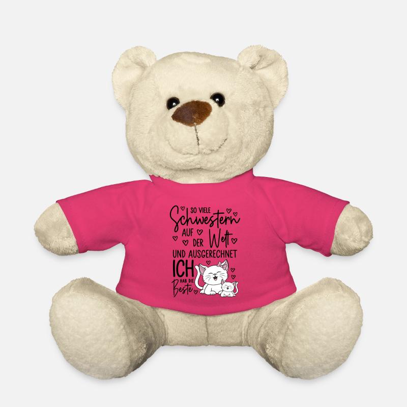 So viele Schwestern Katze Katzen Beste Schwester - Teddy - Pink