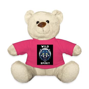 Wilder Wolf Geist Dinosaurier Design - Teddy - Pink - Vorne