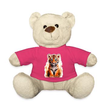 Petit tigre - Nounours - rose - Devant