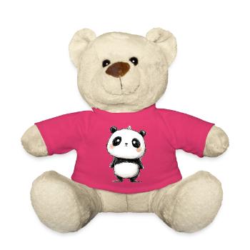 petit panda dessin - Nounours - rose - Devant