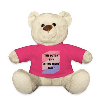 Dutch way is the right way - Teddy Bear - pink - Front