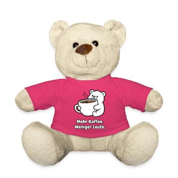 Plus de café, moins de gens supportent - Nounours - rose - Devant