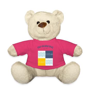 Va surfer et détends-toi - Nounours - rose - Devant