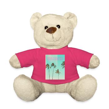 unnamed Summer – Retro Palm Tree Sunset T-Shirt - Teddy - Pink - Vorne