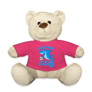Achtung 6: Hai mit Ball - Teddy - Pink - Vorne