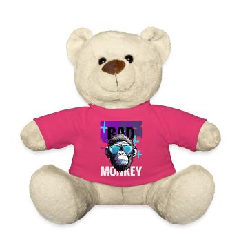 Lunettes de soleil néon Méchant Singe - Nounours - rose - Devant