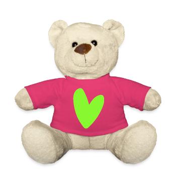 Neon-Grünes Herz-Icon Minimal retro style - Teddy - Pink - Vorne
