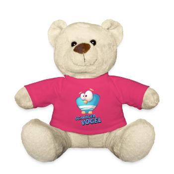 Schräger Vogel Cartoon - Teddy - Pink - Vorne