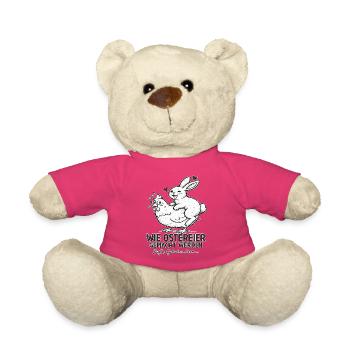 Osterhase und Hühnchen Duo - Teddy - Pink - Vorne