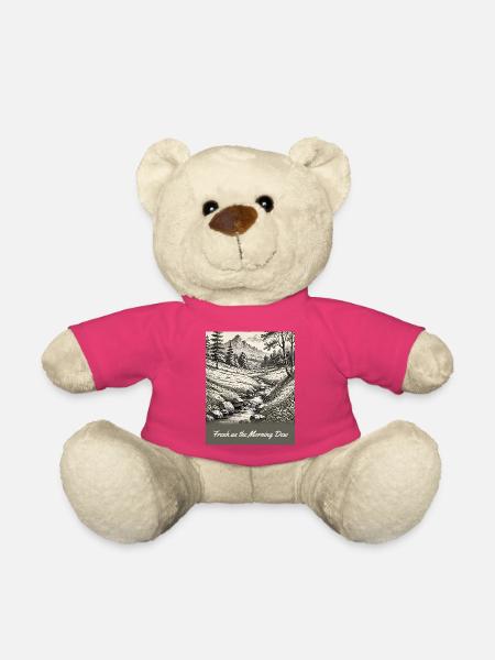 Morgentau im Waldtal - Teddy - Pink