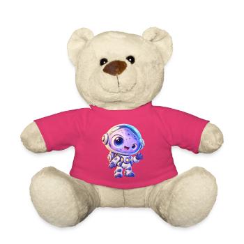 Kuscheliger Astronaut im All - Teddy - Pink - Vorne