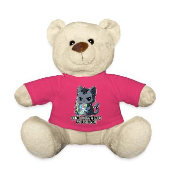 Goth-Katze liest - Teddy - Pink - Vorne