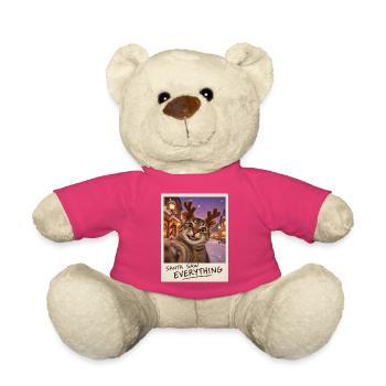 Santa Saw Everything Katze Selfie - Teddy - Pink - Vorne