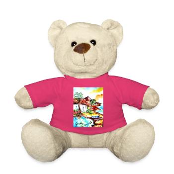EG Urlaub I Gran Canaria I Insel I Geschenkidee - Teddy - Pink - Vorne