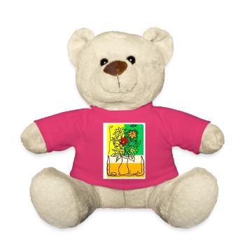 EC Flowers I Holiday I Gift I Summer I Mother's Day - Teddy Bear - pink - Front