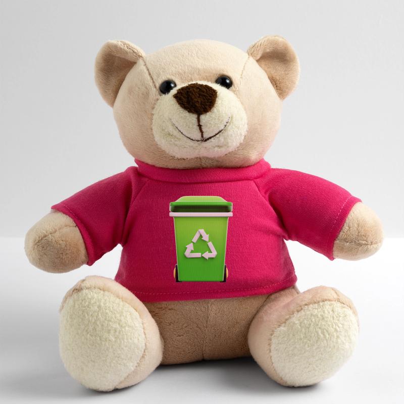 Recycling, bin, selective sorting Teddy Bear