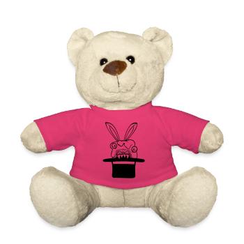 Lapin Monstre Sorcier Chapeau haut de forme Mal Horreur Fun - Nounours - rose - Devant