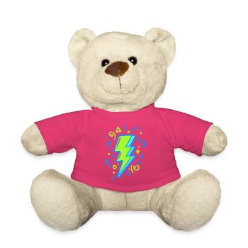 Energiestrahl mit Neonfarben - Teddy - Pink - Vorne