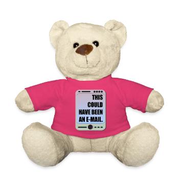 E-MAIL DE RÉUNION DE BUREAU DRÔLE - Nounours - rose - Devant