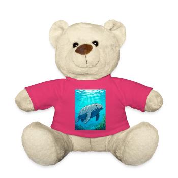 Doux géant d’eaux calmes, symbole de paix - Nounours - rose - Devant