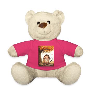 EG Igel in Tasse I Herbst I Urlaub I Geschenkidee - Teddy - Pink - Vorne