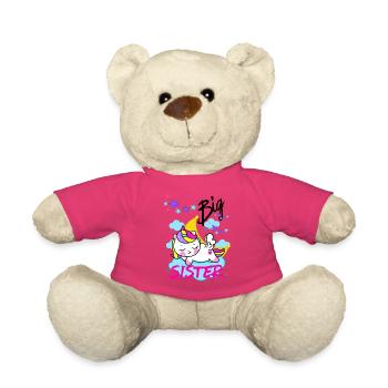 Magische große Schwester schlafende Einhorn - Teddy - Pink - Vorne